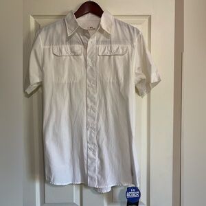 Under Armour Men's Classic White Button Down Shirt